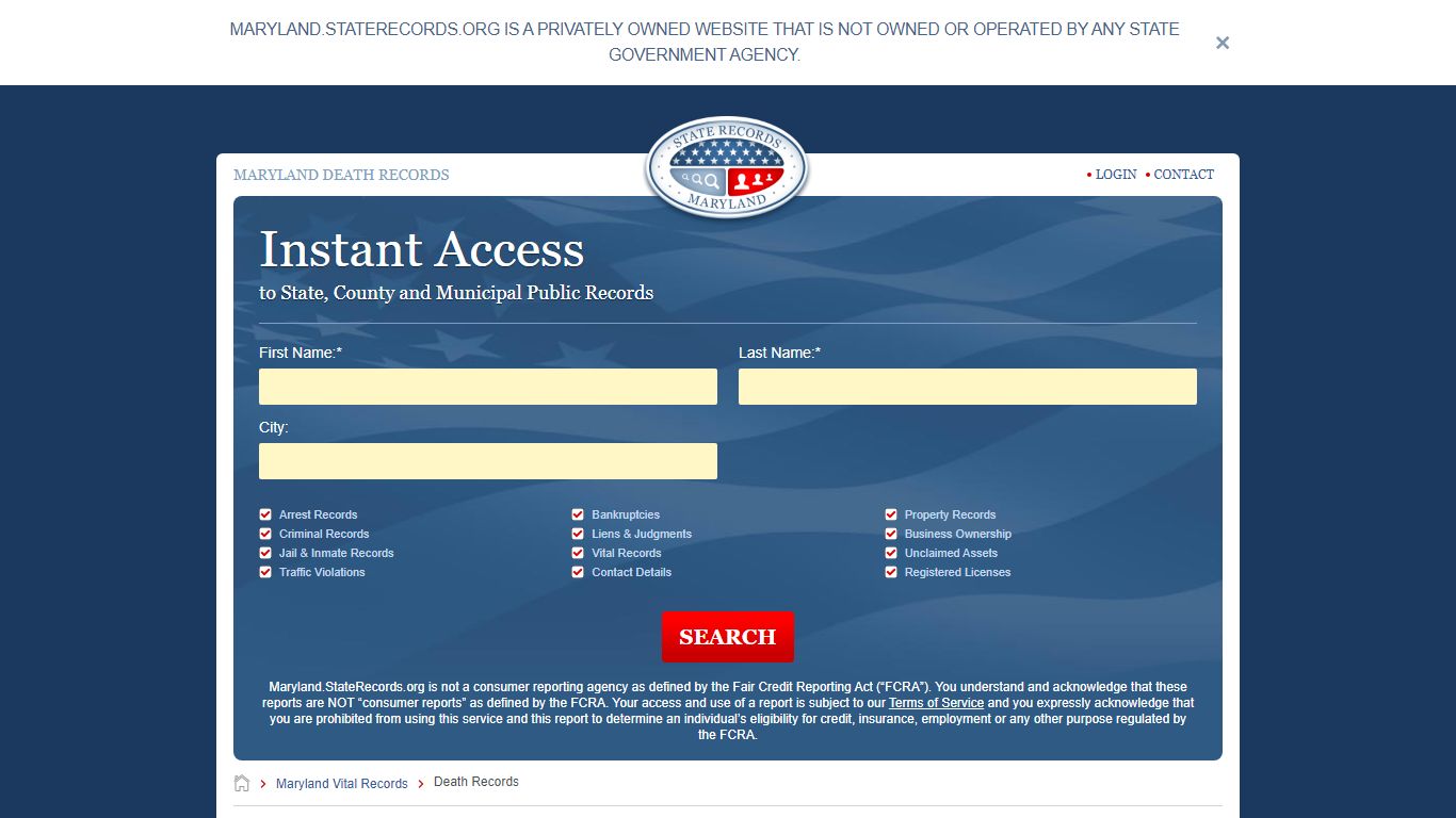 How to Find Maryland Death Records | StateRecords.org